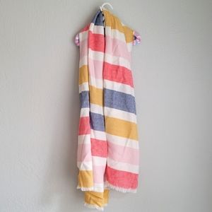 Peyton & Parker Striped Scarf, multi colored